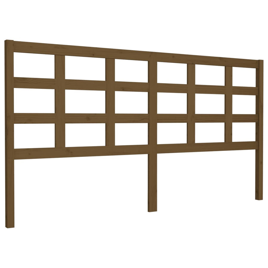 Hoofdbord 185,5X4X100 Cm Massief Grenenhout Honingbruin