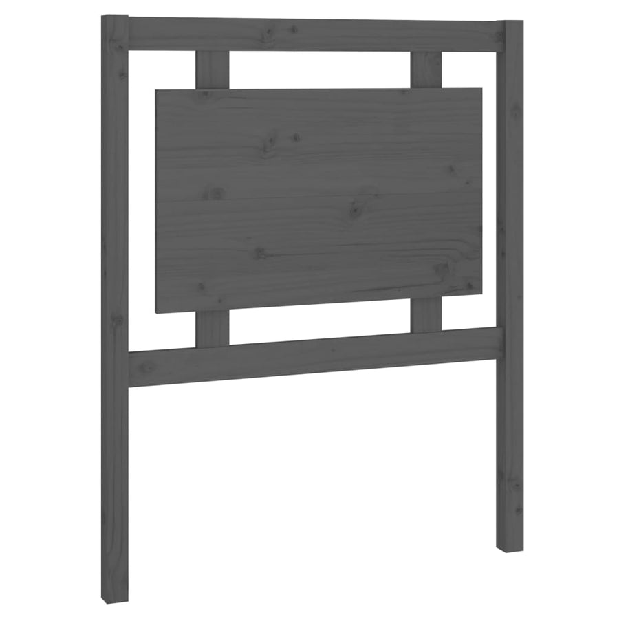 Hoofdbord 80,5X4X100 Cm Massief Grenenhout Grijs