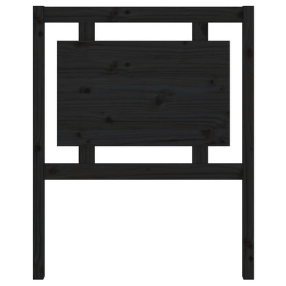 Hoofdbord 80,5X4X100 Cm Massief Grenenhout Zwart