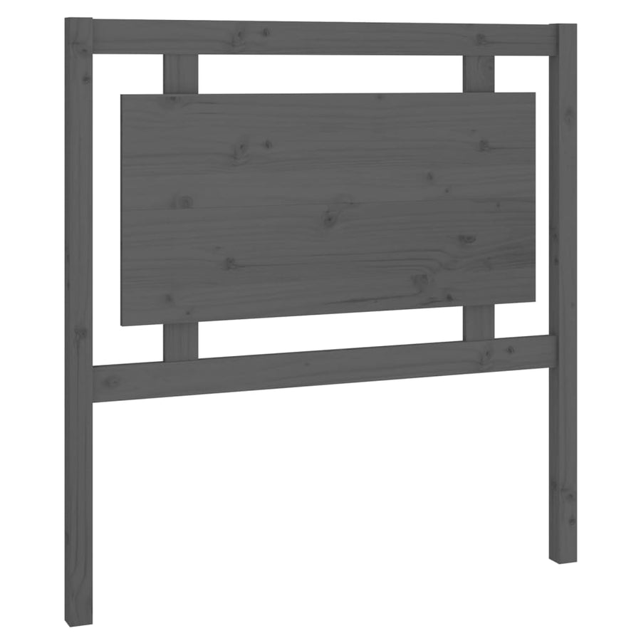 Hoofdbord 95,5X4X100 Cm Massief Grenenhout Grijs
