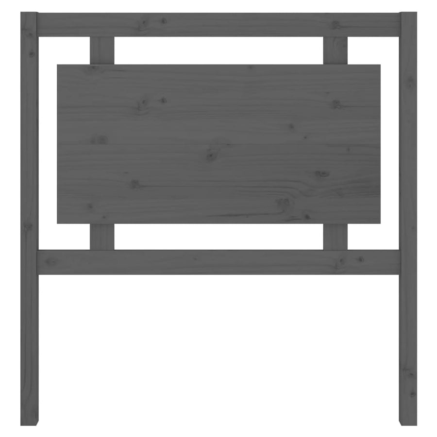 Hoofdbord 95,5X4X100 Cm Massief Grenenhout Grijs