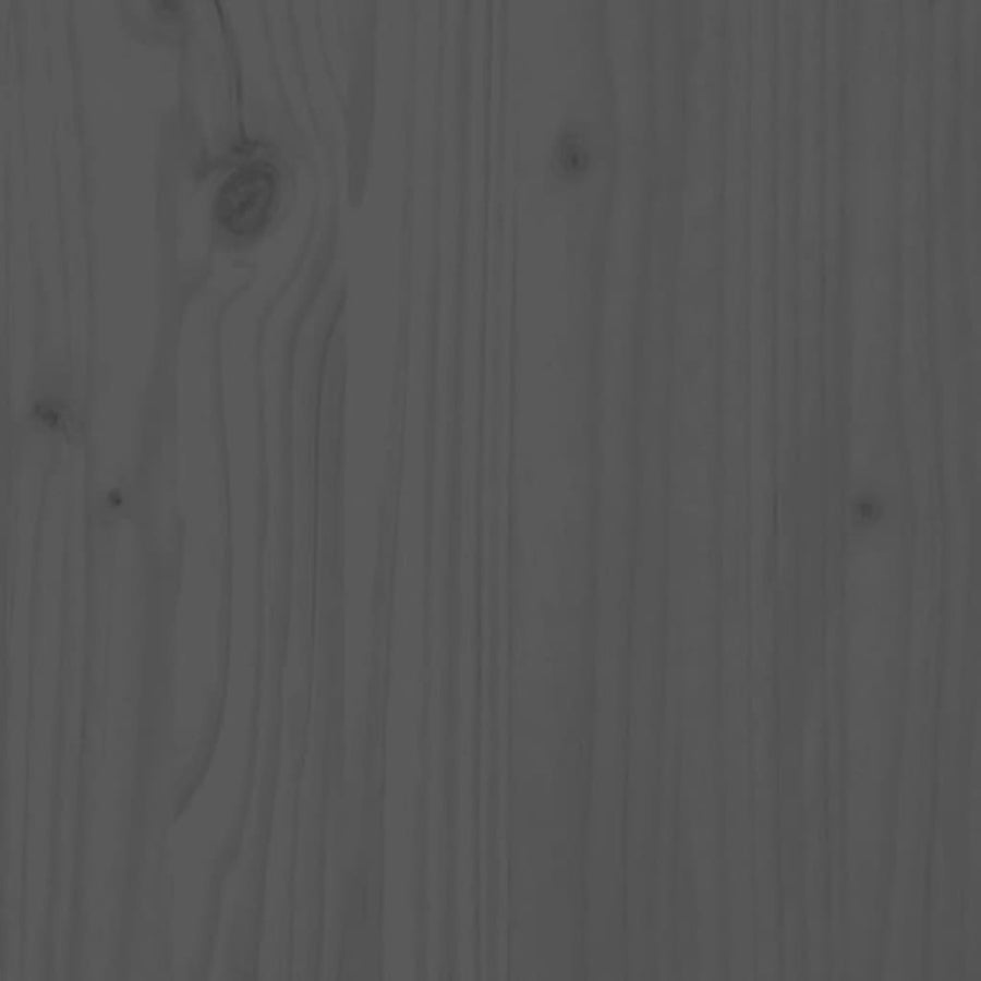 Hoofdbord 95,5X4X100 Cm Massief Grenenhout Grijs