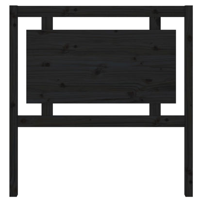 Hoofdbord 95,5X4X100 Cm Massief Grenenhout Zwart