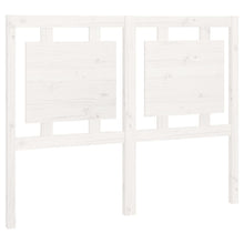 Hoofdbord 125,5X4X100 Cm Massief Grenenhout Wit
