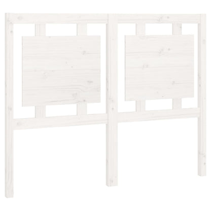 Hoofdbord 125,5X4X100 Cm Massief Grenenhout Wit
