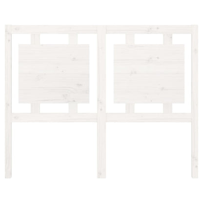 Hoofdbord 125,5X4X100 Cm Massief Grenenhout Wit