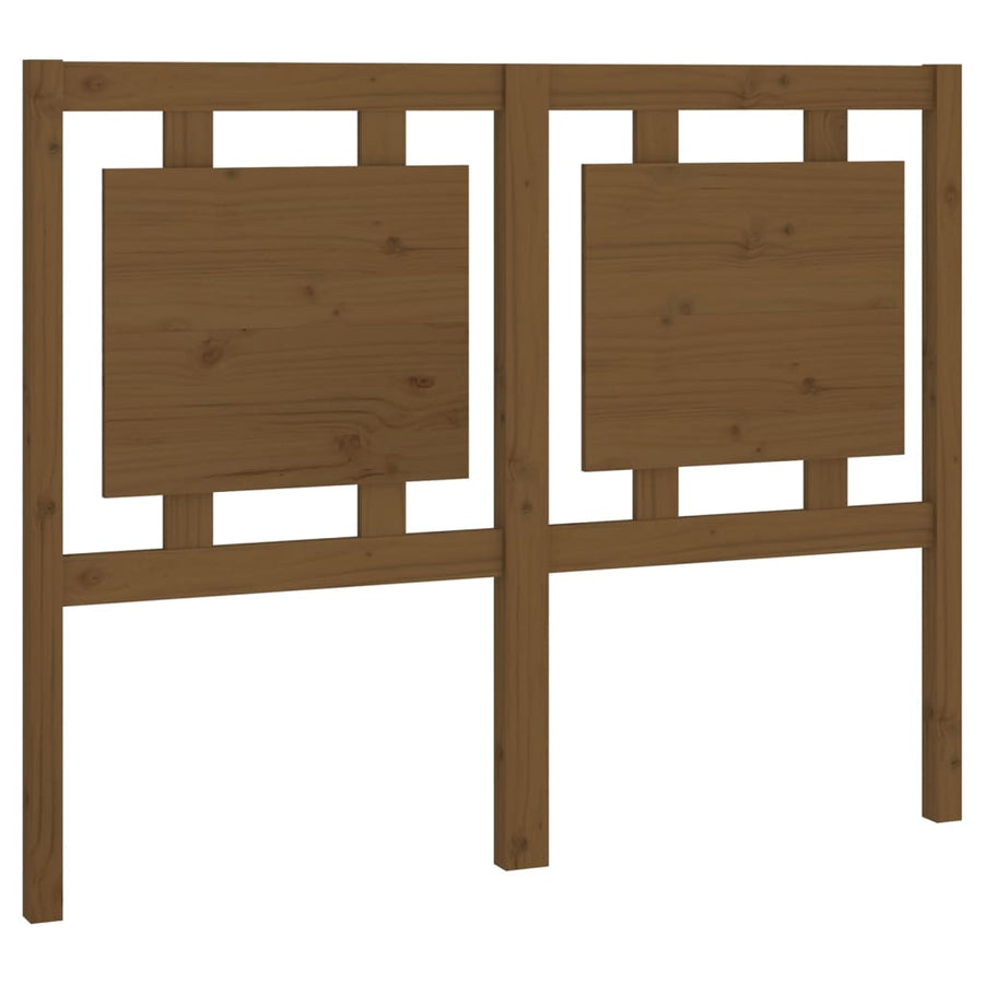 Hoofdbord 125,5X4X100 Cm Massief Grenenhout Honingbruin