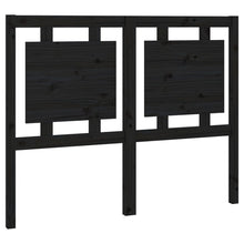 Hoofdbord 125,5X4X100 Cm Massief Grenenhout Zwart