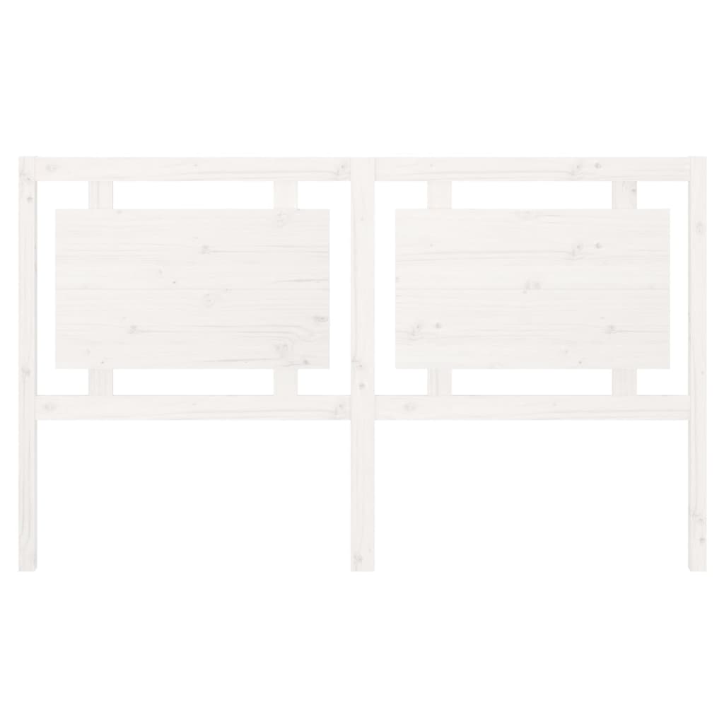 Hoofdbord 165,5X4X100 Cm Massief Grenenhout Wit