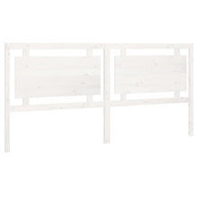 Hoofdbord 205,5X4X100 Cm Massief Grenenhout Wit