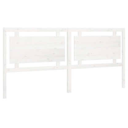 Hoofdbord 205,5X4X100 Cm Massief Grenenhout Wit