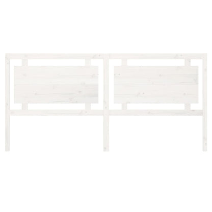 Hoofdbord 205,5X4X100 Cm Massief Grenenhout Wit