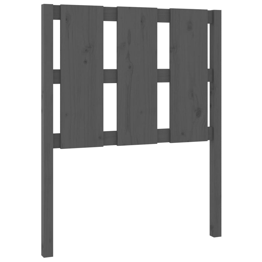 Hoofdbord 80,5X4X100 Cm Massief Grenenhout Grijs