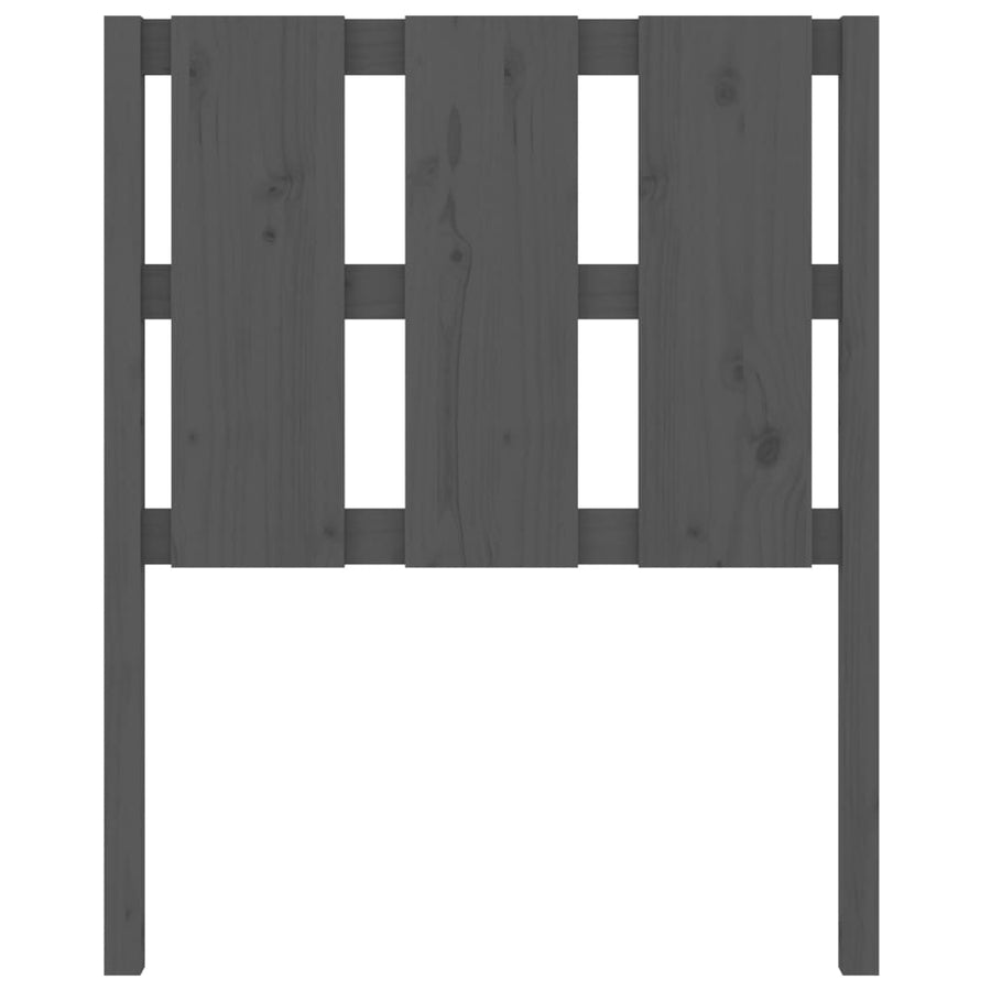 Hoofdbord 80,5X4X100 Cm Massief Grenenhout Grijs