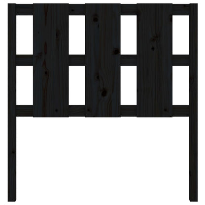 Hoofdbord 105,5X4X100 Cm Massief Grenenhout Zwart