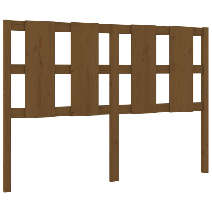 Hoofdbord 125,5X4X100 Cm Massief Grenenhout Honingbruin