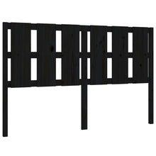 Hoofdbord 155,5X4X100 Cm Massief Grenenhout Zwart