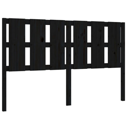 Hoofdbord 155,5X4X100 Cm Massief Grenenhout Zwart