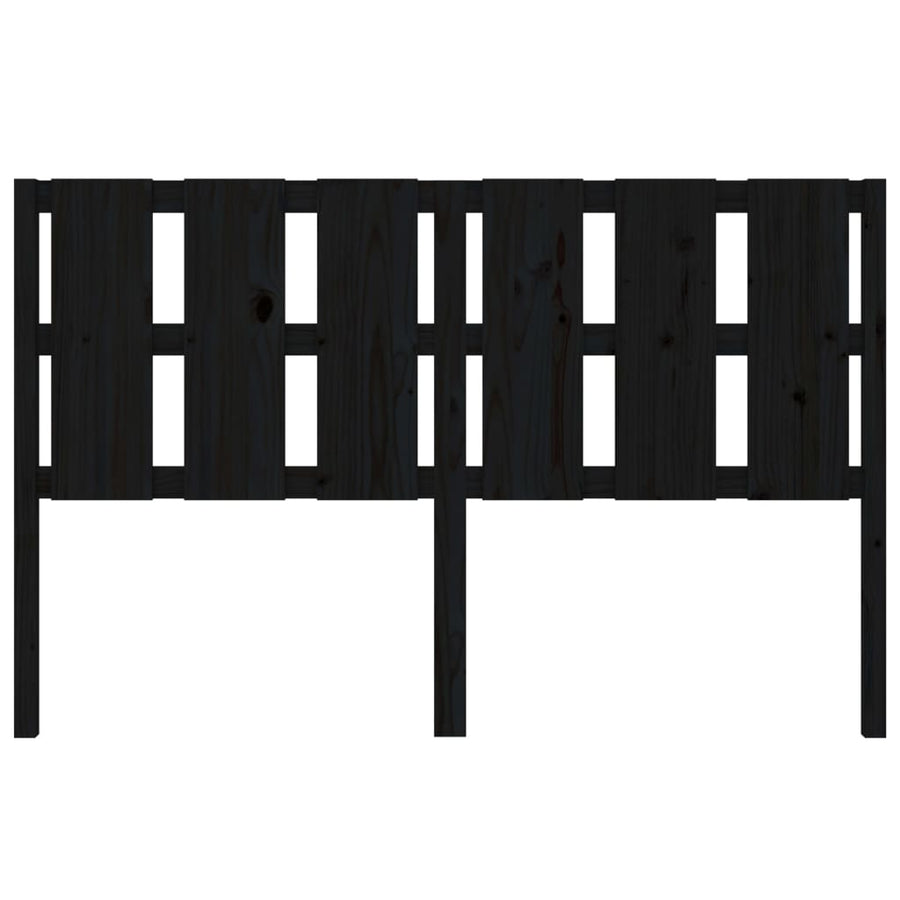 Hoofdbord 155,5X4X100 Cm Massief Grenenhout Zwart