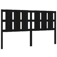 Hoofdbord 165,5X4X100 Cm Massief Grenenhout Zwart
