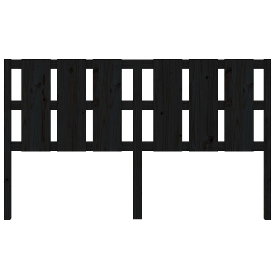 Hoofdbord 165,5X4X100 Cm Massief Grenenhout Zwart