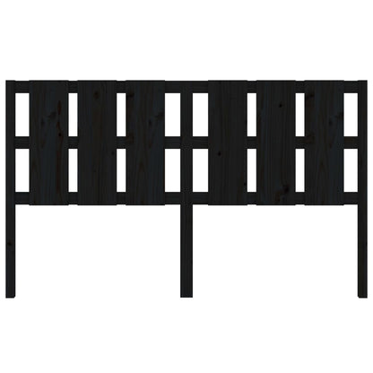 Hoofdbord 185,5X4X100 Cm Massief Grenenhout Zwart