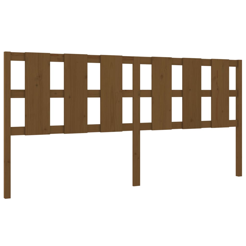 Hoofdbord 205,5X4X100 Cm Massief Grenenhout Honingbruin