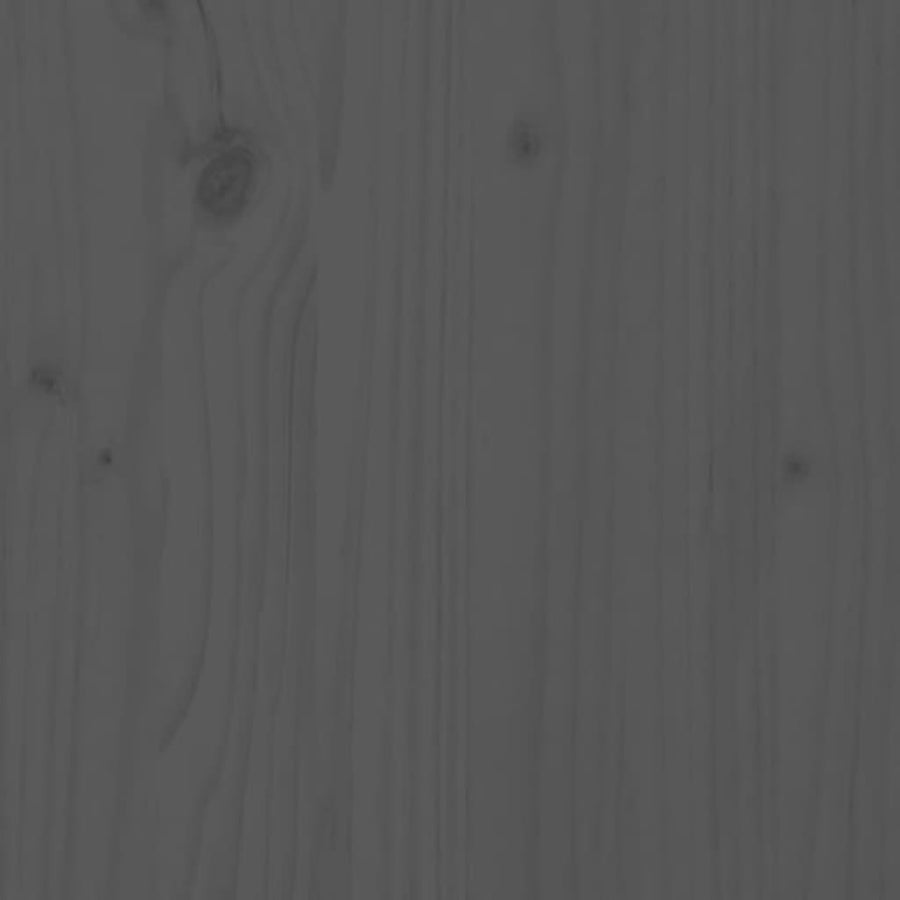 Hoofdbord 95,5X4X100 Cm Massief Grenenhout Grijs