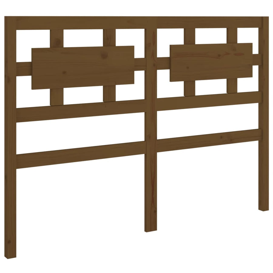 Hoofdbord 125,5X4X100 Cm Massief Grenenhout Honingbruin