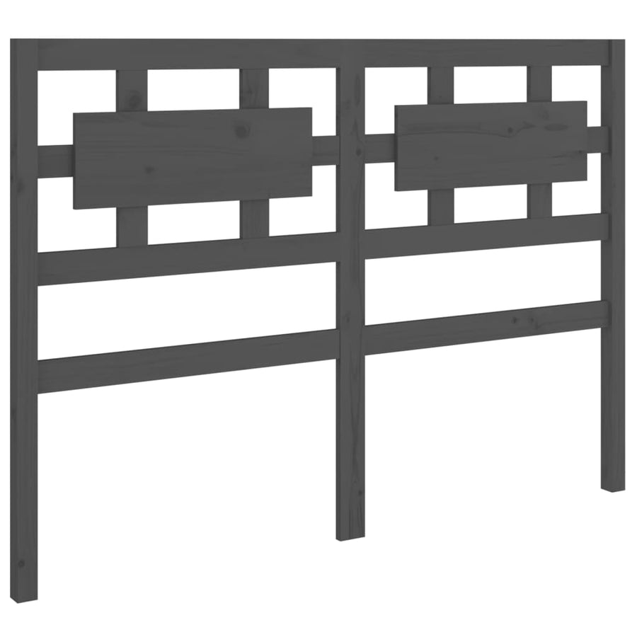 Hoofdbord 205,5X4X100 Cm Massief Grenenhout Grijs
