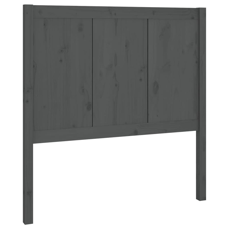 Hoofdbord 80,5X4X100 Cm Massief Grenenhout Grijs