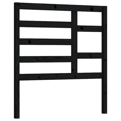 Hoofdbord 8X4X04 Cm Massief Grenenhout 81 x 104 cm Zwart