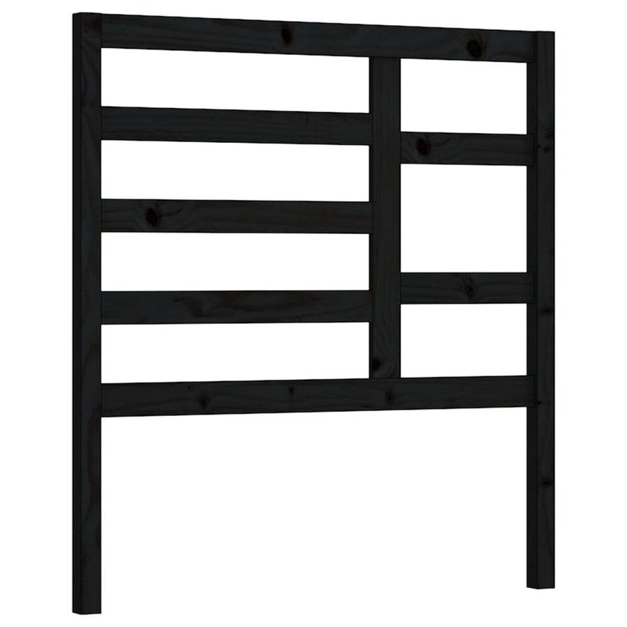 Hoofdbord 8X4X04 Cm Massief Grenenhout 81 x 104 cm Zwart