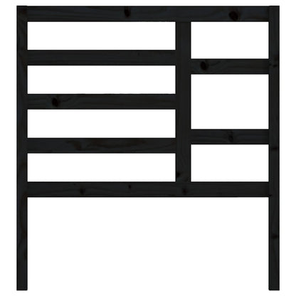 Hoofdbord 8X4X04 Cm Massief Grenenhout 81 x 104 cm Zwart