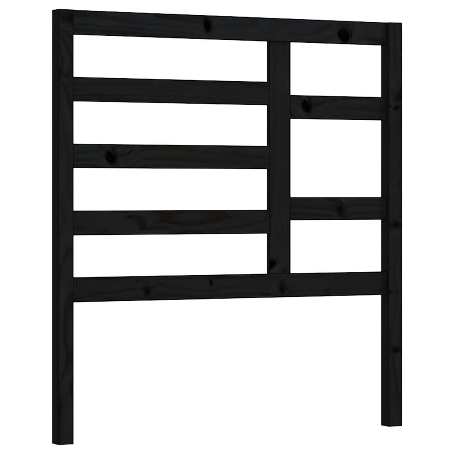 Hoofdbord 96X4X04 Cm Massief Grenenhout 96 x 104 cm Zwart