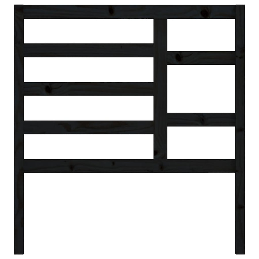 Hoofdbord 96X4X04 Cm Massief Grenenhout 96 x 104 cm Zwart