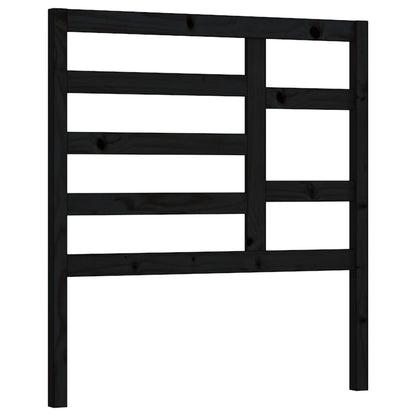 Hoofdbord 06X4X04 Cm Massief Grenenhout 106 x 104 cm Zwart
