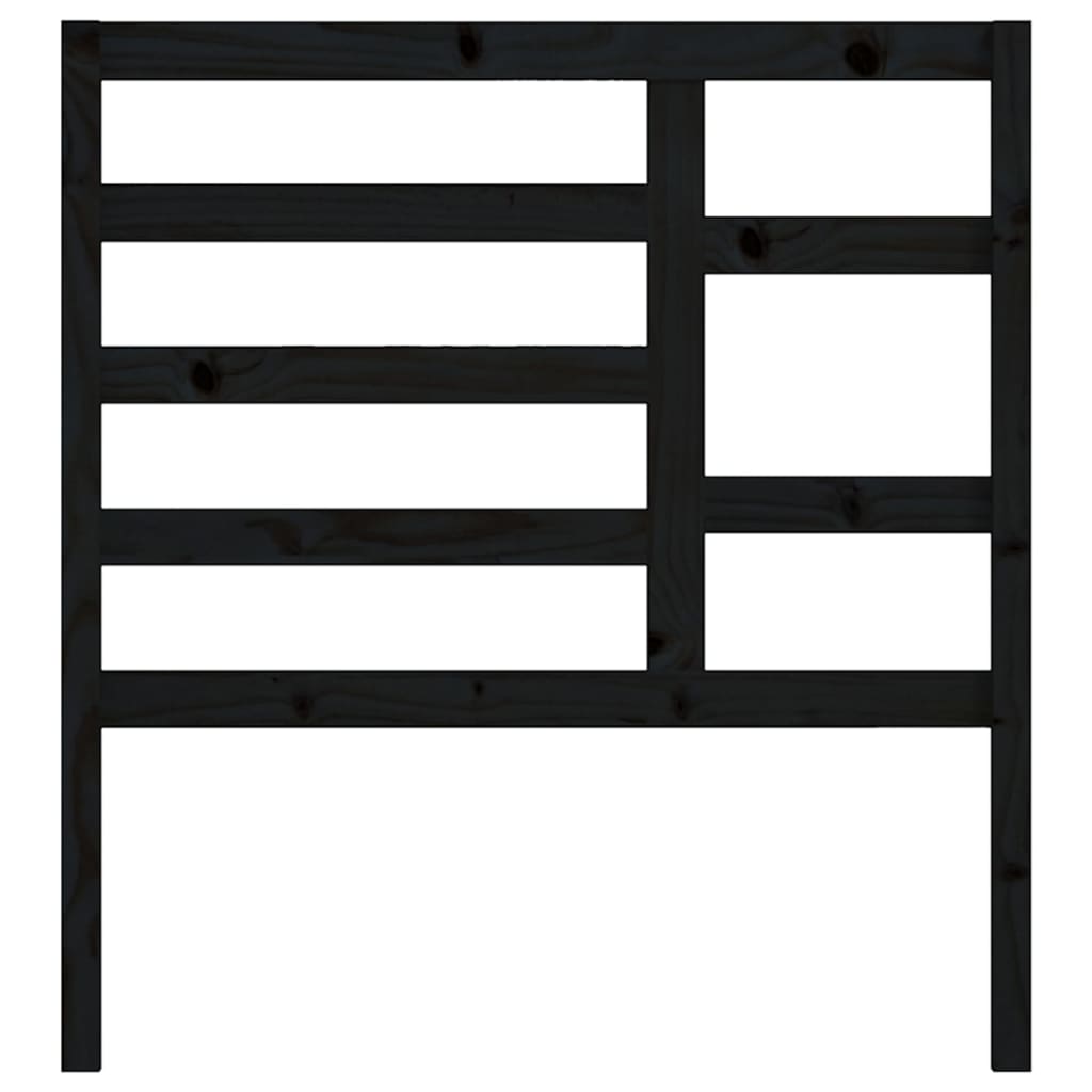Hoofdbord 06X4X04 Cm Massief Grenenhout 106 x 104 cm Zwart