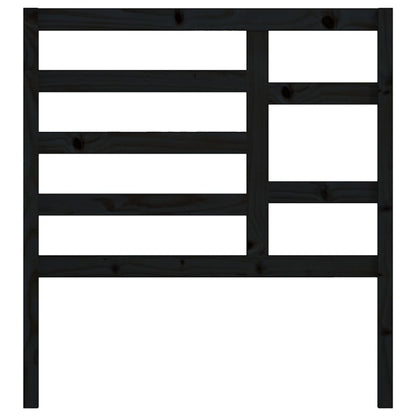Hoofdbord 06X4X04 Cm Massief Grenenhout 106 x 104 cm Zwart