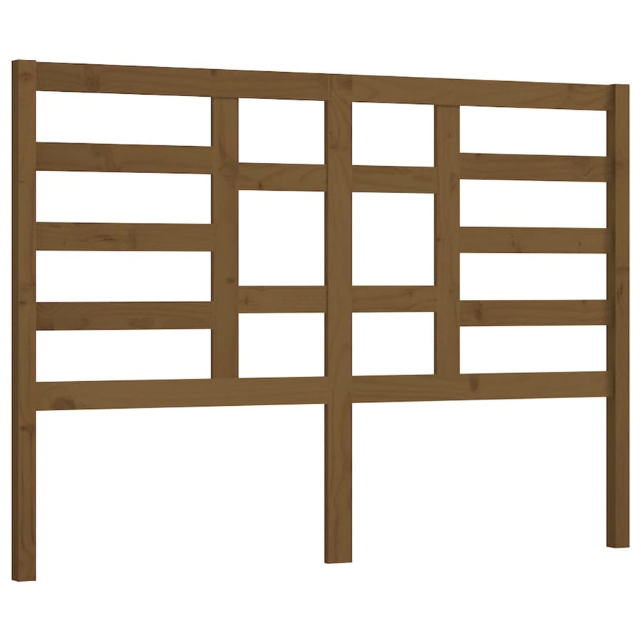 Hoofdbord 26X4X04 Cm Massief Grenenhout 126 x 104 cm Honingbruin