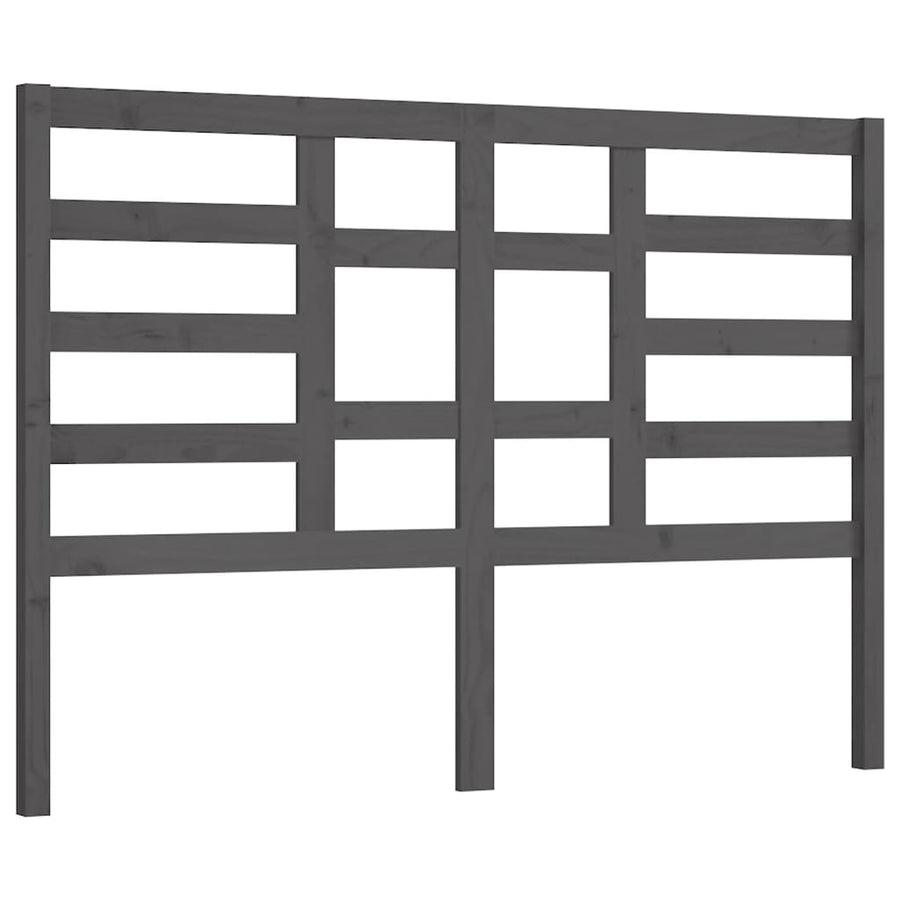 Hoofdbord 66X4X04 Cm Massief Grenenhout 166 x 104 cm Grijs