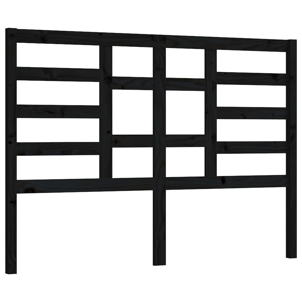Hoofdbord 66X4X04 Cm Massief Grenenhout 166 x 104 cm Zwart