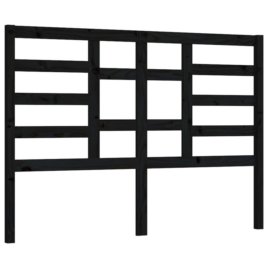 Hoofdbord 66X4X04 Cm Massief Grenenhout 166 x 104 cm Zwart