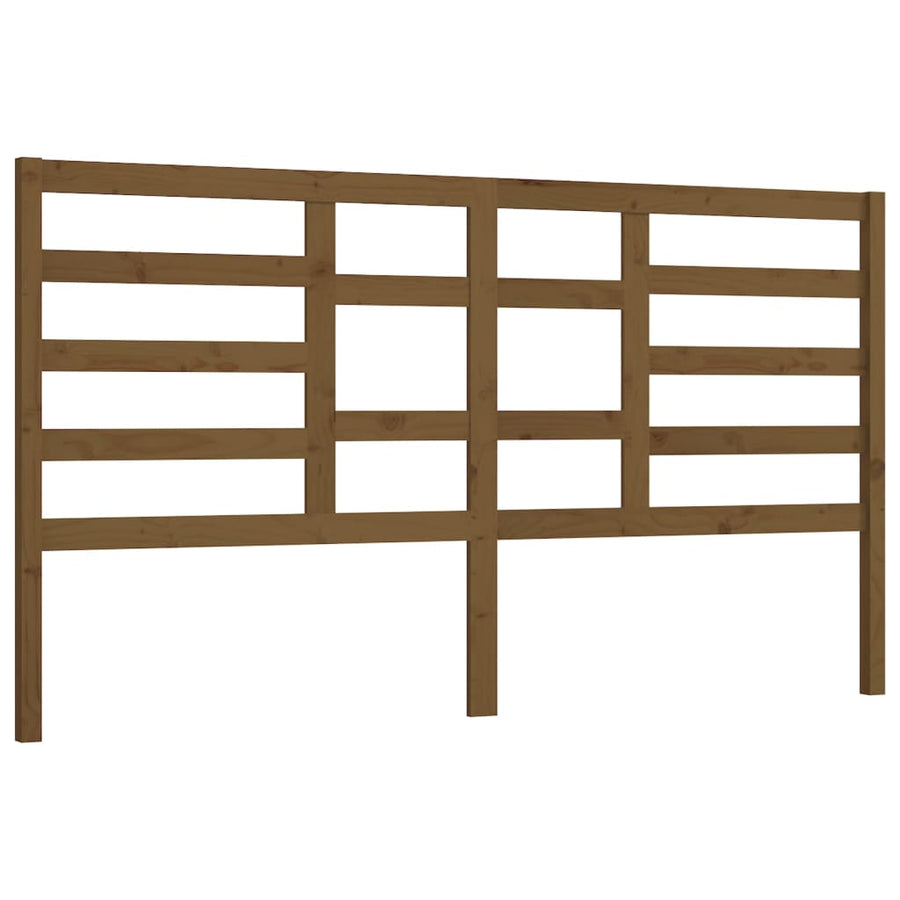 Hoofdbord 206X4X04 Cm Massief Grenenhout 206 x 104 cm Honingbruin