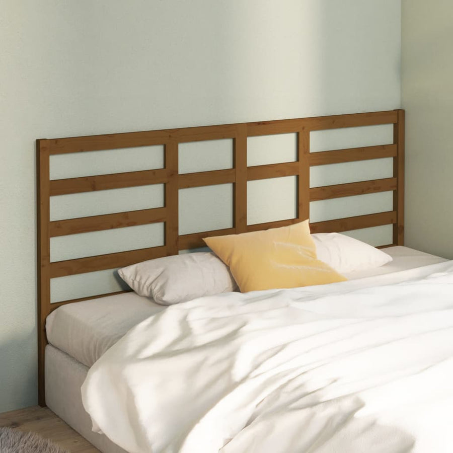 Hoofdbord 206X4X04 Cm Massief Grenenhout 206 x 104 cm Honingbruin