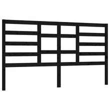 Hoofdbord 206X4X04 Cm Massief Grenenhout 206 x 104 cm Zwart