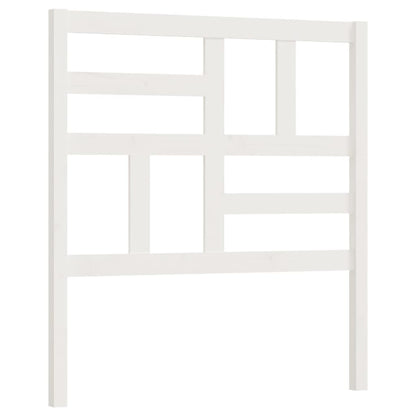 Hoofdbord 81x4x104 cm massief grenenhout wit 81 x 104 cm Wit