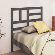 Hoofdbord 81x4x104 cm massief grenenhout grijs