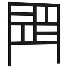 Hoofdbord 81x4x104 cm massief grenenhout zwart 81 x 104 cm Zwart