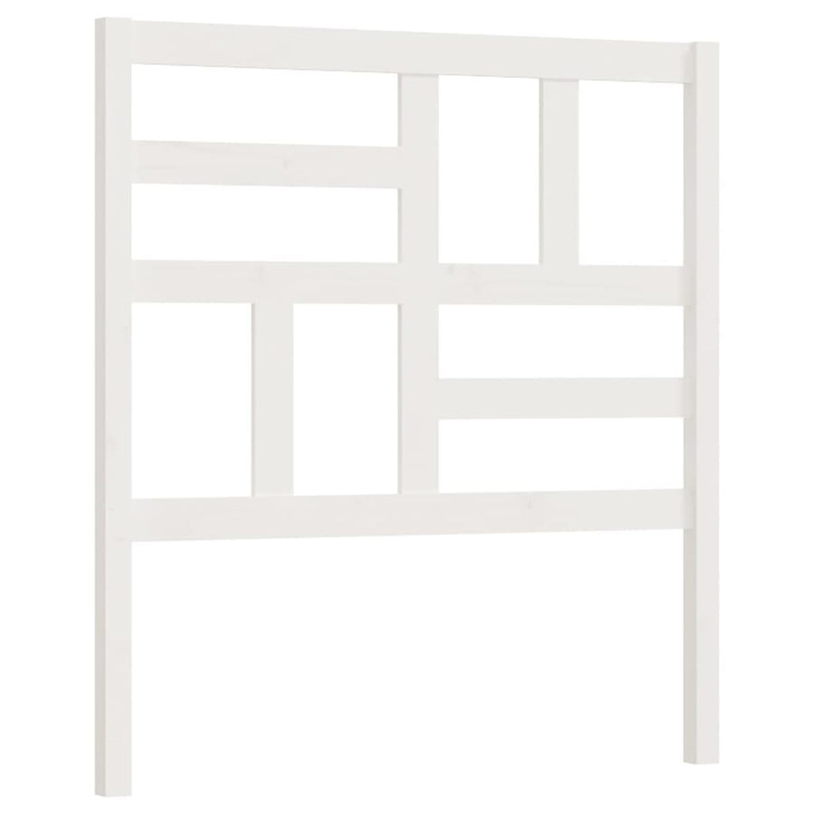 Hoofdbord 96x4x104 cm massief grenenhout wit 96 x 104 cm Wit